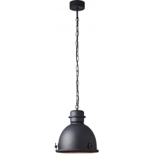 Lampa wisząca industrialna z łańcuchem Kiki 35 czarna Brilliant