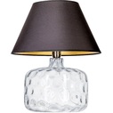 Lampa stołowa szklana z abażurem Paris Czarna 4Concept do sypialni, salonu i przedpokoju.