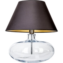 Lampa stołowa szklana Stockholm Czarna 4Concept do sypialni, salonu i przedpokoju.