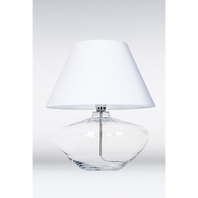 Lampa stołowa szklana Madrid Biała 4Concept do sypialni, salonu i przedpokoju.