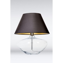 Lampa stołowa szklana Madrid Czarna 4Concept do sypialni, salonu i przedpokoju.