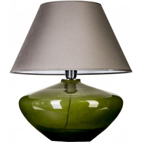 Lampa stołowa szklana Madrid Green Szara 4Concept do sypialni, salonu i przedpokoju.