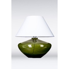 Lampa stołowa szklana Madrid Green Biała 4Concept do sypialni, salonu i przedpokoju.