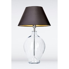 Lampa stołowa szklana Capri Czarna 4Concept do sypialni, salonu i przedpokoju.