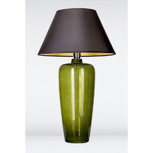 Lampa stołowa szklana Bilbao Green Czarna 4Concept do sypialni, salonu i przedpokoju.