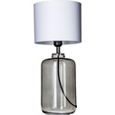 Lampa stołowa szklana Ystad Biała 4Concept do sypialni, salonu i przedpokoju.