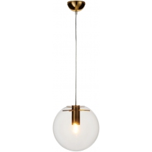 Lampa wisząca szklana kula designerska Tonda 25cm przezroczysto-złota Step Into Design