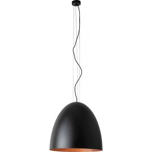 Lampa wisząca Egg 55cm czarny/miedź Nowodvorski