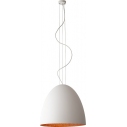 Egg 55cm white&copper pendant lamp Nowodvorski