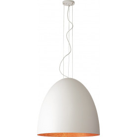 Egg 75cm white&copper pendant lamp Nowodvorski