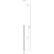 Lampa wisząca tuba Laser 100cm brązowa Nowodvorski