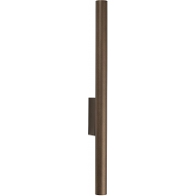 Kinkiet minimalistyczny tuba Laser 40cm brązowy Nowodvorski