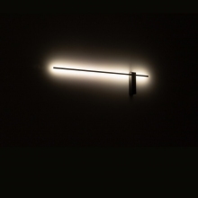 Kinkiet podłużny minimalistyczny Motive LED 80cm czarny Nowodvorski