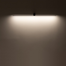 Kinkiet podłużny minimalistyczny Spin LED 66cm czarny Nowodvorski