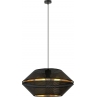 Lampa wisząca ażurowa Malia 42cm czarny/złoty Emibig