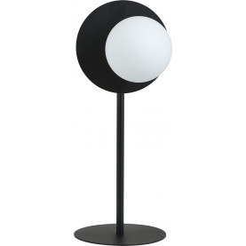 Oslo black&opal glass globe table lamp Emibig