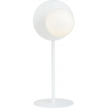 Lampa stołowa szklana kula Oslo biały/opal Emibig