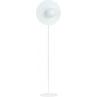 Lampa podłogowa dekoracyjna szklana kula Oslo biały/opal Emibig