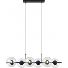 Rory VI 95cm clear&black glass balls pendant lamp Emibig