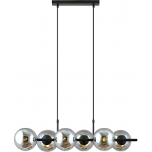 Lampa wisząca szklane kule Rory VI 95cm grafit/czarny Emibig