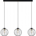 Gino III 80cm black&gold wire balls pendant lamp Emibig