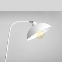 Lampa podłogowa skandynawska Espace biała Aldex