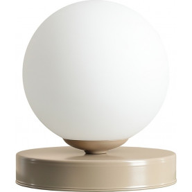 Lampa stołowa szklana kula Ball Colours S Beige biała Aldex