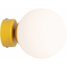 Kinkiet szklana kula Ball Colours S 14cm Mustard biały Aldex