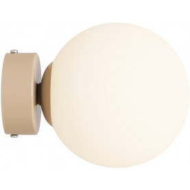 Kinkiet szklana kula Ball Colours S 14cm Beige biały Aldex