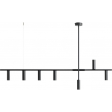 Lampa wisząca podłużna Trevo VII 145cm czarna Aldex