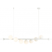 Lampa designerska szklane kule Wave White VII 168cm biała Aldex
