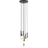 Lampa wiszące żarówki na kablu Riu VII 30cm czarno-biała Aldex