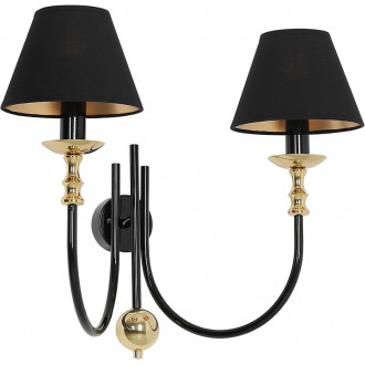 Roma II black&gold hampton double wall lamp Aldex