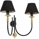 Roma II black&gold hampton double wall lamp Aldex