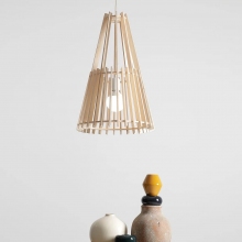 Lampa ze sklejki wisząca geometryczna Ferb 39cm Aldex