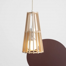 Lampa ze sklejki wisząca geometryczna Ferb 16cm Aldex
