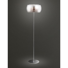 Lampa podłogowa glamour Moonlight Przezroczysta/Chrom MaxLight do sypialni i salonu.