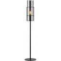 Torcia 65cm smoked glass&black modern table lamp with glass shade Markslojd