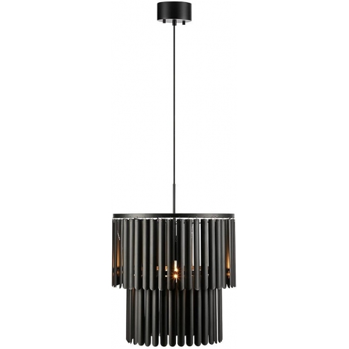 Lampa wisząca designerska Viento 42,5cm czarny mat Markslojd