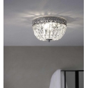 Vintage Crystal Ceiling Light Etienne 25cm Chrome/Clear Markslojd