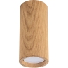 Lampa spot drewniana tuba Oak 6cm H13cm Zumaline