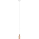 Lampa wisząca drewniana Angula Mini 6cm Kolorowe kable