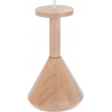 Lampa wisząca drewniana na listwie Cono II Kolorowe kable