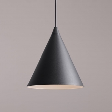 Lampa wisząca stożek Form 24cm czarna Aldex