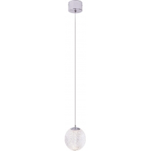 Lampa wisząca kula glamour Nobile LED 11,5cm przeźroczysty/chrom MaxLight