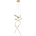 Ritz LED 60cm brushed gold glamour pendant lamp Maxlight