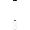 Lampa wisząca 2 szklane kule Tama LED 16cm MaxLight