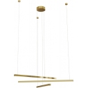 Lampa wisząca glamour ściemniana Trio III LED 100cm złoto szczotkowane MaxLight