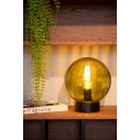 Lampa stołowa szklana kula Monsaraz 25cm zielona Lucide