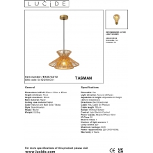Lampa wisząca boho Tasman 32cm Lucide